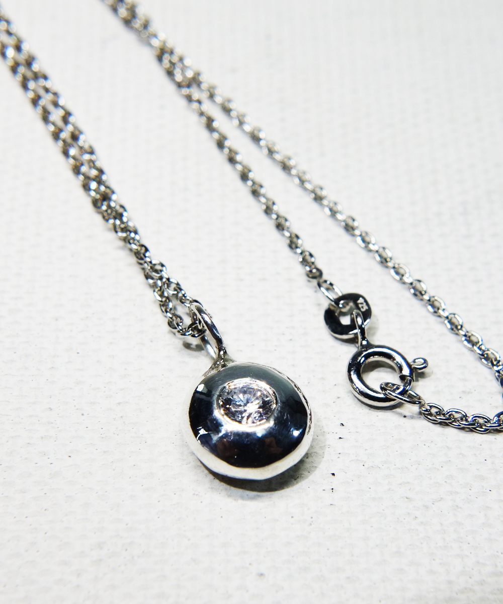 SV1000 MOISSANITE PENDANT（純銀製モアサナイトペンダント）｜COLOR